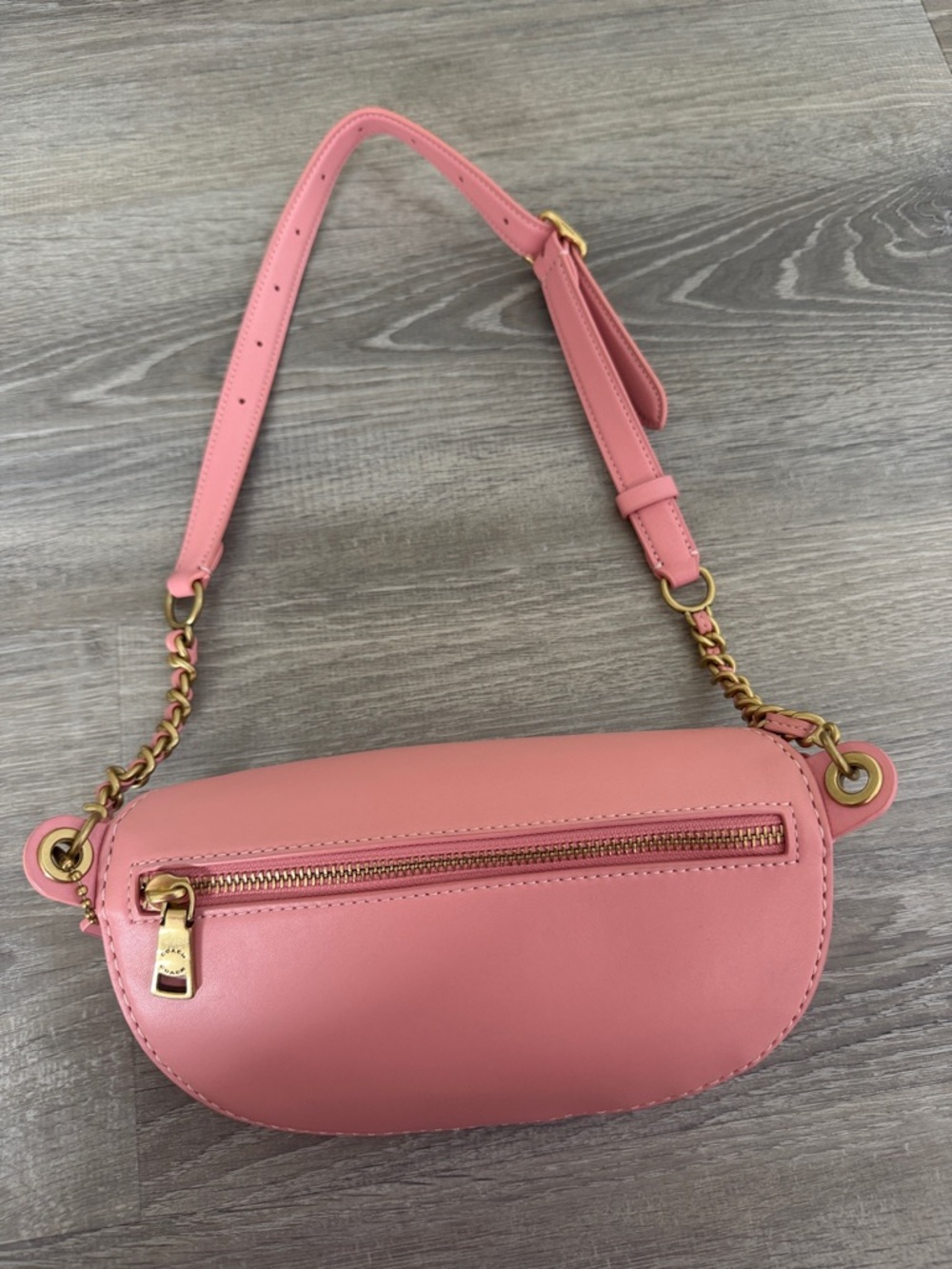 Coach Pink Quilted Leather Belt Bag - Picture 5 of 9